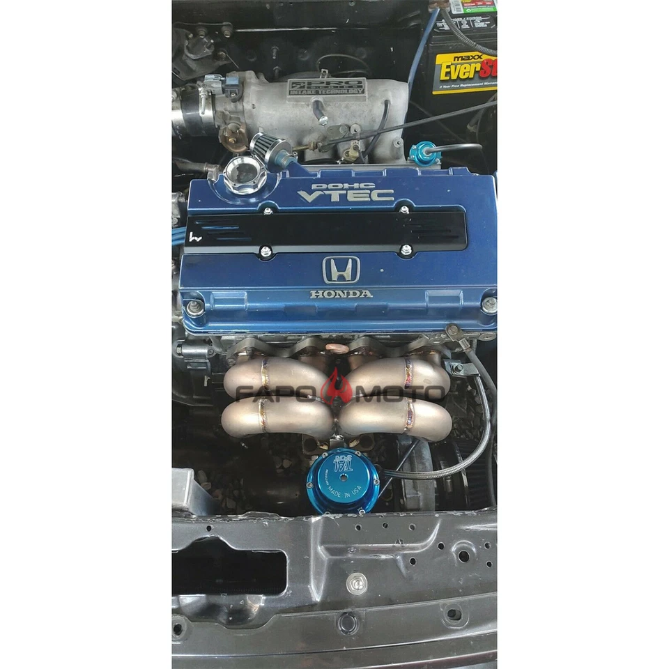 Colector turbo FAPO para Honda Civic Acura Integra B16 B18 DOHC VTEC T3 38 mm WG Foto 2 de 4