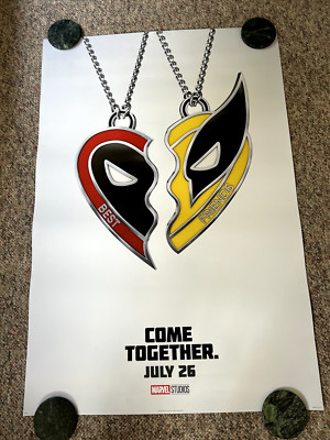 DEADPOOL & WOLVERINE MOVIE POSTER 2 Sided ORIGINAL Advance 27x40 MARVEL Limited.