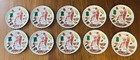 LOT OF 10 COME AND GET IT CHEF BBQ PLASTIC PLATES MCM 1950's Barbecue Grilling