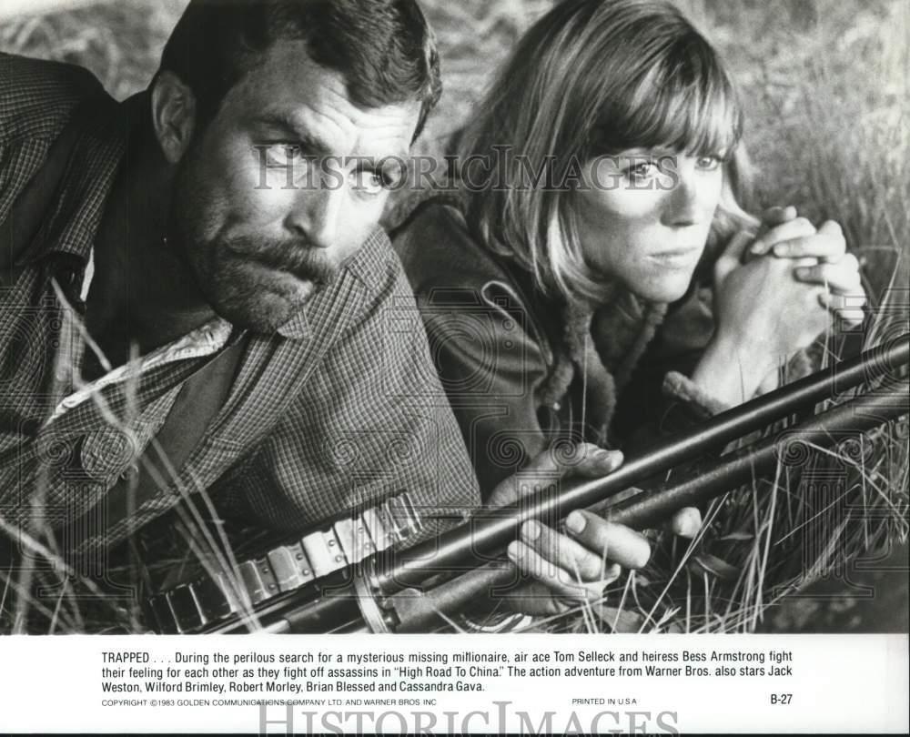 1983 Press Photo Tom Selleck & Bess Armstrong in 