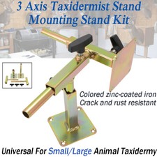 Taxidermy Stand 3 Axis Mounting Stand For Taxidermy Projects Colored Zinc-Coated