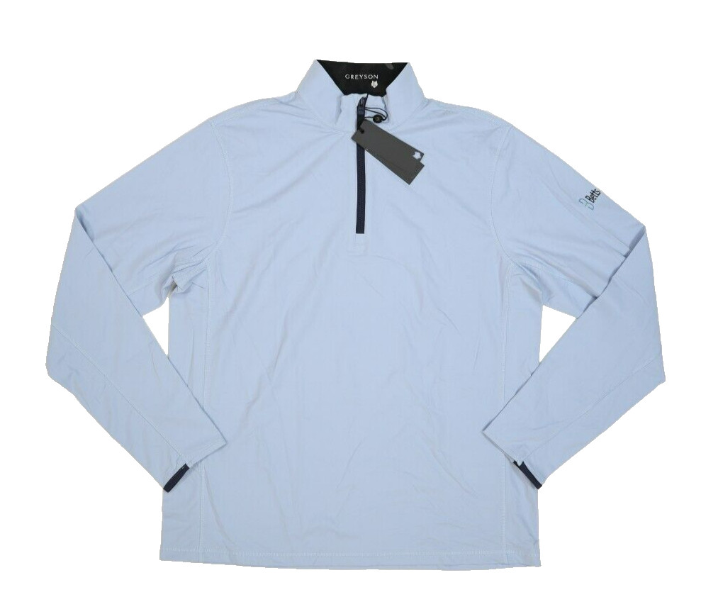 Pullover Greyson 1/4 Zip Tate Blu Chiaro Uomo L