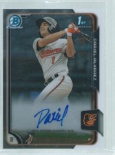 DARIEL ALVAREZ 2015 BOWMAN CHROME 1ST ON CARD AUTO PROSPECT