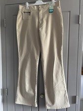 Marks & Spencer’s Ladies Beige Bootcut Chino Style Trousers BNWT Size 14 Medium