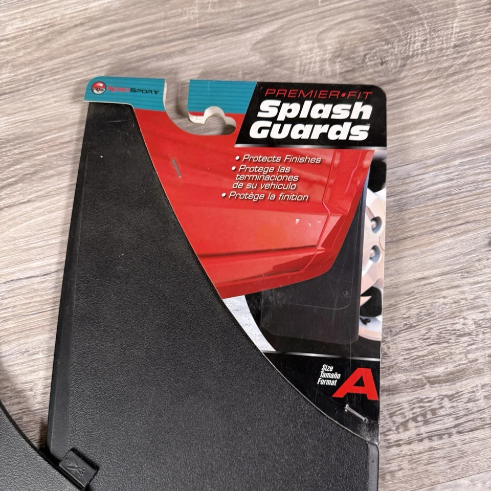 Vintage "Chevrolet" Splash Guards Set of 2 Black Mud 4401 Plus Extra Left Flap - Image 3 of 4