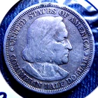 half dollar 1893 U.S. Columbus .900 silver fifty cents silver coin