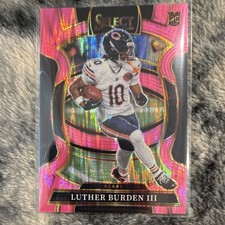 Panini 2025 Select Pink SHOCK Prizm Rookie Luther Burden III #72 Bears