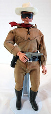 Vintage 1973 The Lone Ranger Action Figure Doll MARX Toys W/ Clothing Weapons