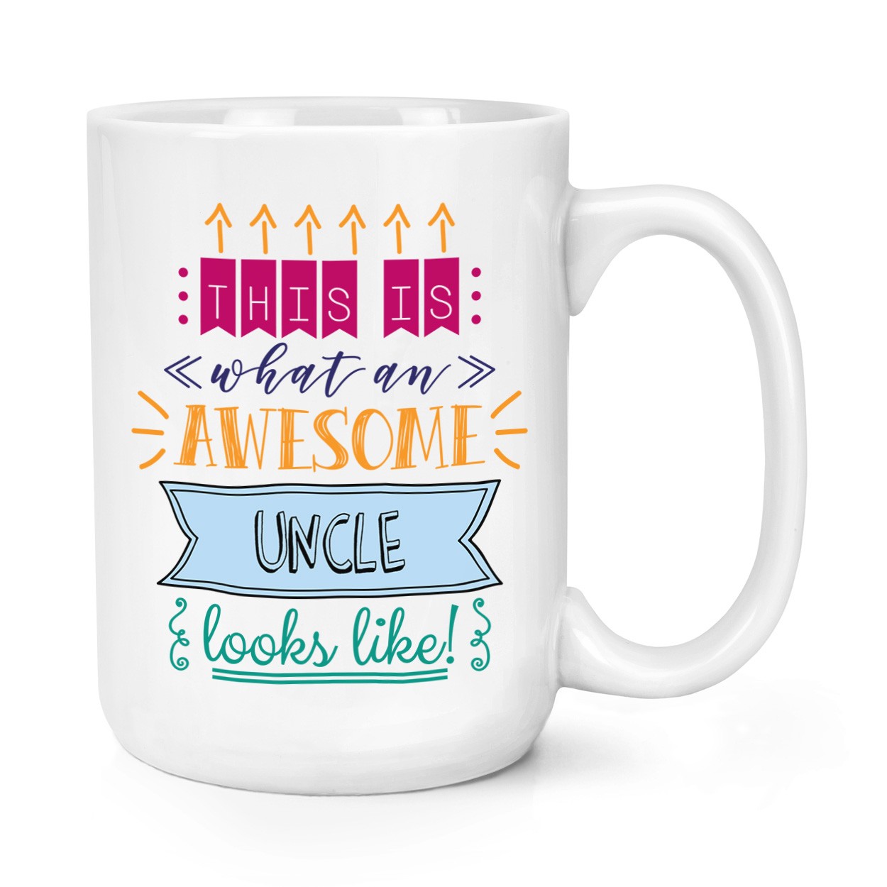 This Is What An Awesome Uncle Looks Like 15oz Large Mug Cup - Funny Present Big