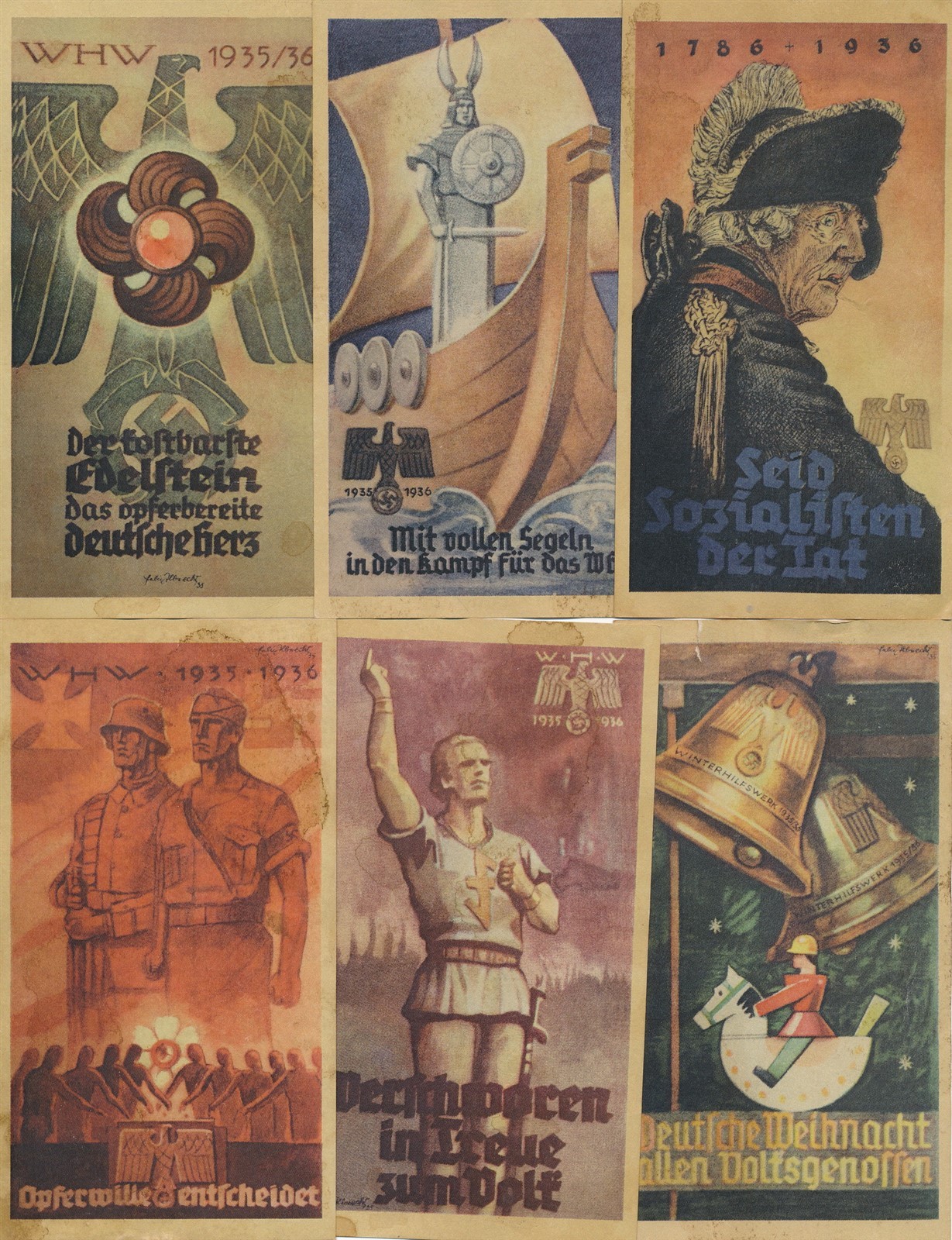 Stamp Germany Revenue WWII Fascism War Era Winterhilfswerk Charity Lot 1 MNG