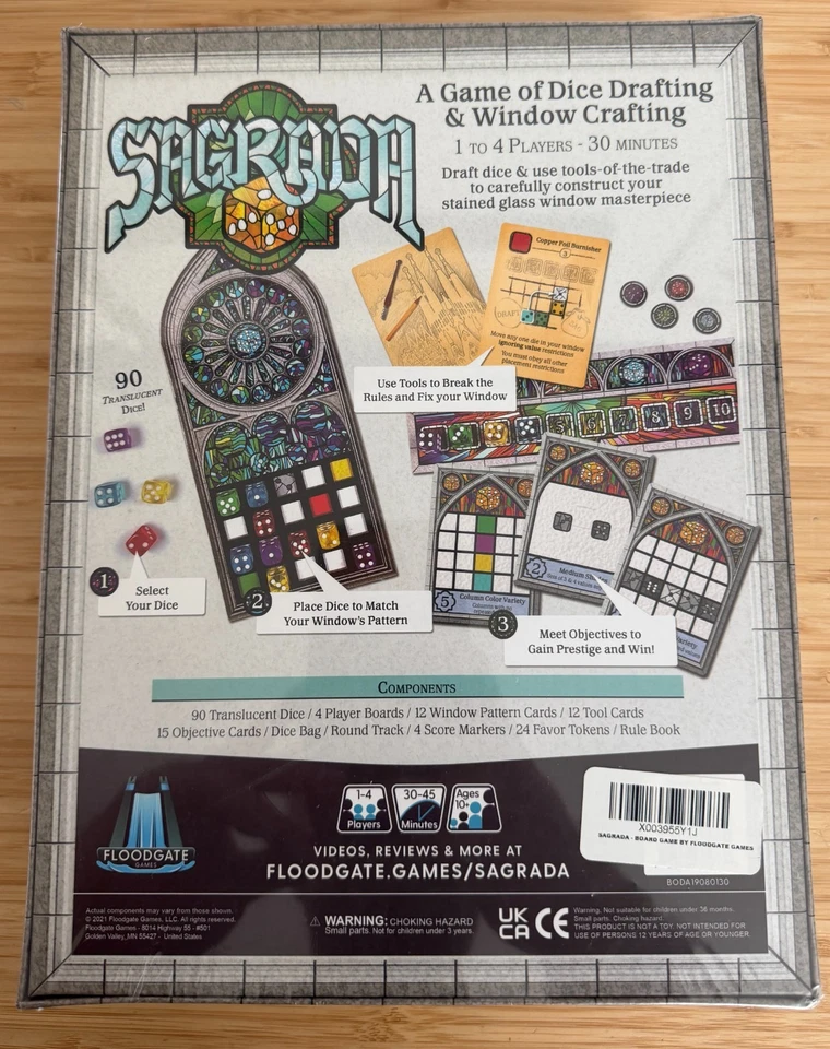 Juego de mesa para manualidades de ventanas de dibujo de dados de la Sagrada *NUEVO/SELLADO* Juegos Floodgate Foto 3 de 4