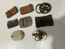 vintage LOT OF 8 Belt Buckles See Pictures