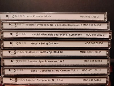Lot of 8 MDG Scene classical CDs Gebel, Foerster, Strauss, Onslow, and more