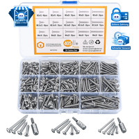Schrauben Set 405-Teilig M3/M3,5/M4 Torx Edelstahl Mit 3 Bits