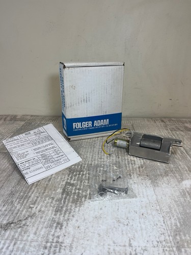 Folger Adam #712 Heavy Duty Electric Strike Amp .15 24VAC 3.60W - Tested Working
