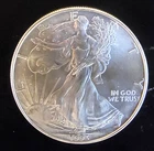 1993 American Eagle Toned Walking Liberty Bullion Vtg-0.999 Silver 1 Oz Coin 3j