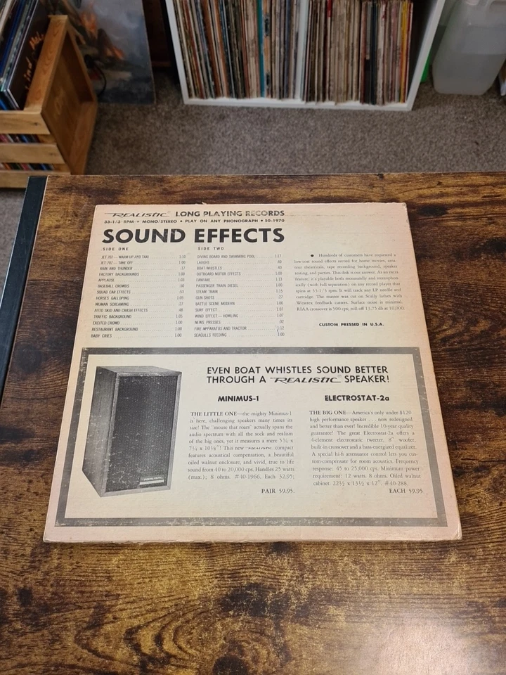 28 Timed Sound Effects - Realistic - 50 - 1970 - Stereo/Mono - USA - 1970 - VG+ - Image 2 of 4