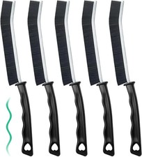5 Pcs Crevice Cleaning Brush Multifunctional Hard Bristle Gap Black