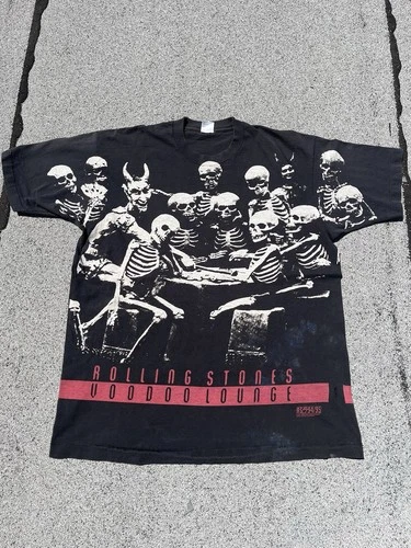 Rare Vintage Rolling Stones Voodoo Lounge Tour Brockum 1990s vintage concert t-shirt, vintage, size XL, single stitch, B+ condition