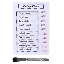 1Set Erasable Chore Chart for KidsReusable to Do List Board ABS