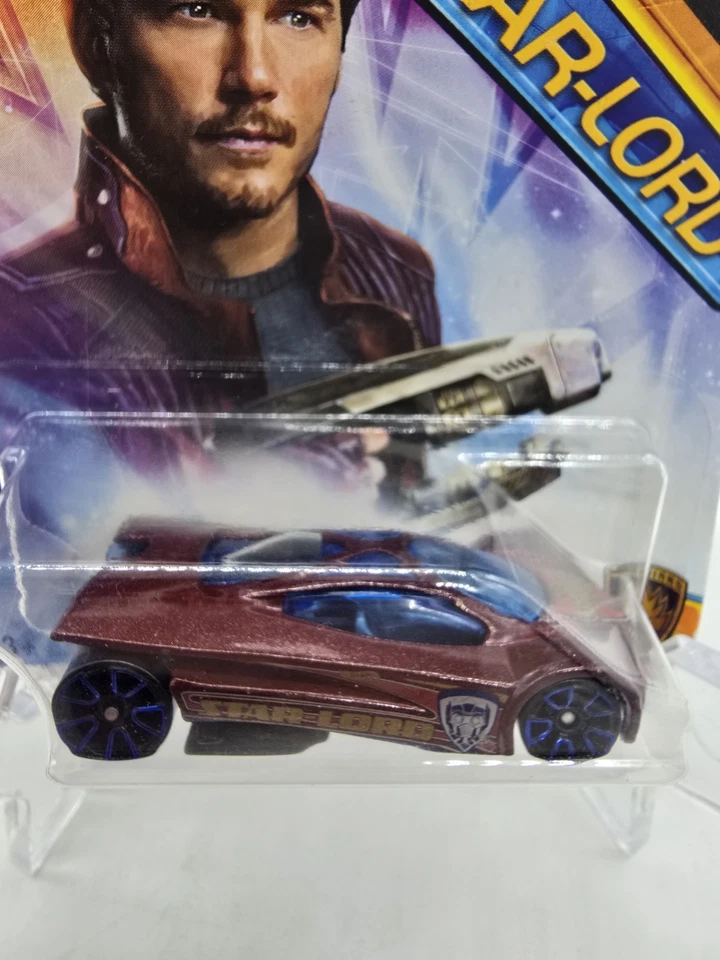 Hot Wheels Marvel Guardians of the Galaxy Vol.2 Star-Lord Sling Shot Car Figure - Image 2 of 4