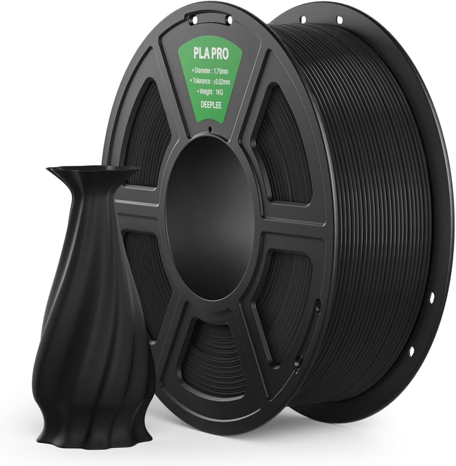 DEEPLEE PLA PRO Filament 1,75 mm schwarz 1 kg, stärker PRO, schwarz*1 