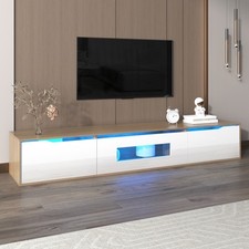 TV Stand Cabinet RGB LED Lights Floating / Freestanding Entertainment Unit 180cm