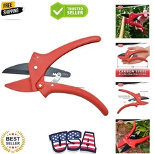 Clauss 7-Inch Ambidextrous Ratchet Pruner - Effortless Thick Branch Cutting