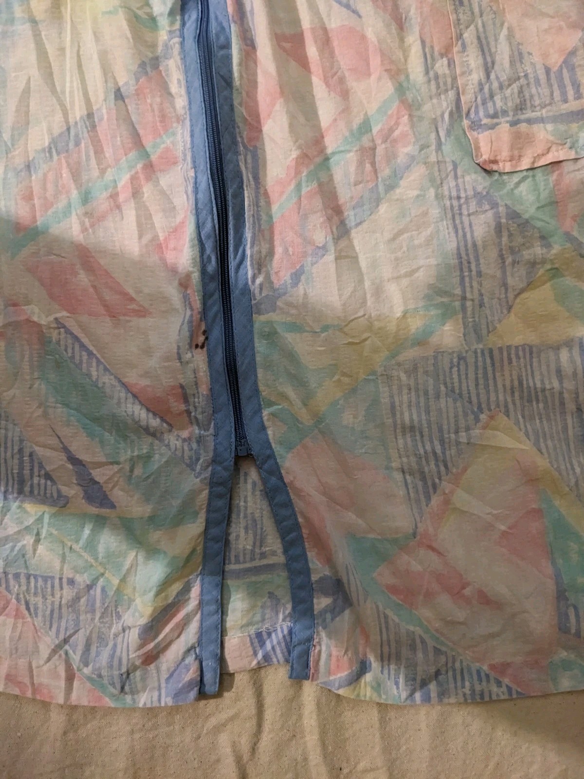 Vintage snap front robe housecoat duster Cottagec… - image 6