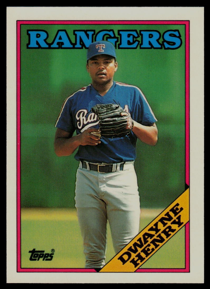 1988 Topps Tiffany #178 Dwayne Henry Texas Rangers