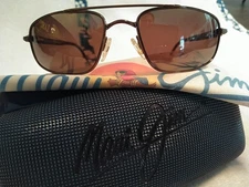 "NEW* MAUI JIM KAHUNA 162-23 Copper & Bronze Polarized Sunglasses Ultra Rare!