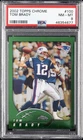 2002 TOPPS CHROME #100 TOM BRADY PSA 8