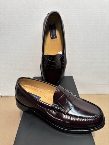 Bostonian Leder Herren Burgunderrot Chatham Elegant Schuh, Größe 8 Weite NEU IM KARTON - Bild 2 von 9
