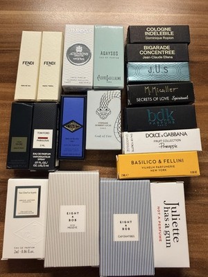 NEU&OVP Exclusive Parfumproben Tom Ford, Versace, bdk,Armani, Fendi 19x2ml/1.2ml