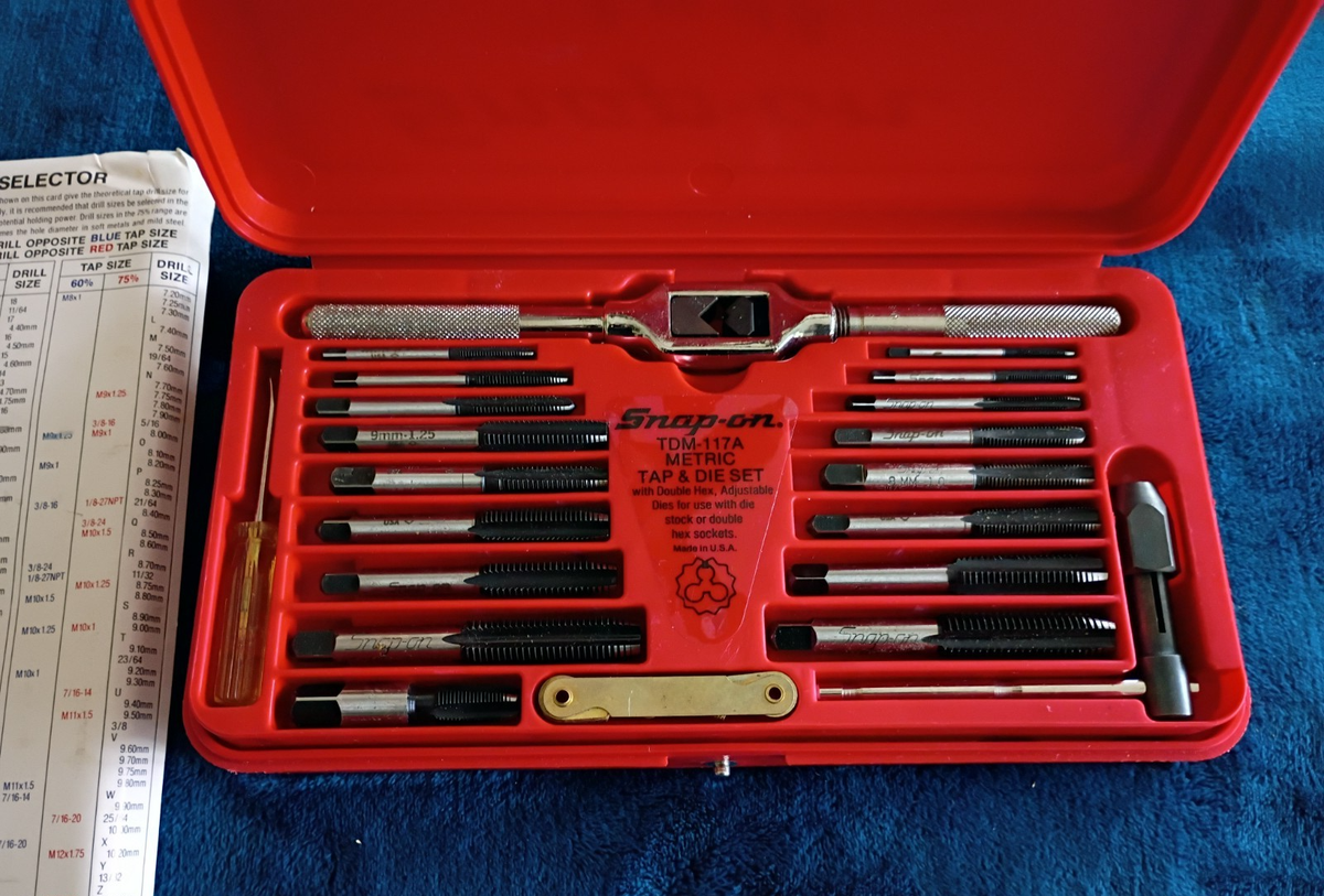 Snap-on 41pc Metric Tap and Die Set TDM117A for sale online | eBay