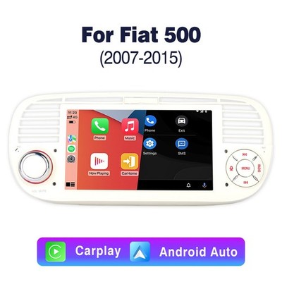 Autoradio CarPlay AHD Fiat 500 2007-2015 Android Auto Mirror Link FM/AM BT DAB