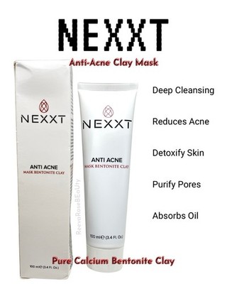Nexxt Beauty Anti Acne Mask 3.4oz | Bentonite Clay Face Mask Detox Oil Control
