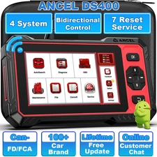 ANCEL DS400 Lite Bidirectional ABS SRS Engine TCM Diagnostic Tool OBD2 Scanner