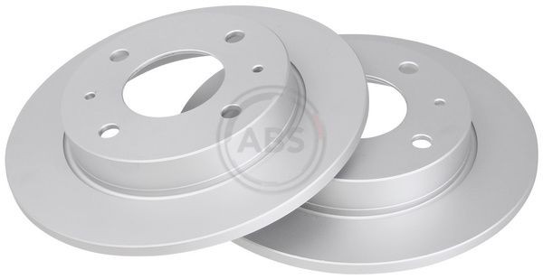 2X Bremsscheibe Hinten ABS 17671 FÜR Mitsubishi Smart Scheibenbremse-image