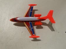 Vintage Metal/Plastic Toy Plane South Friction Powered Airplane