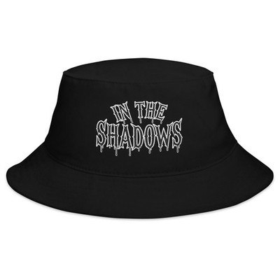 In The Shadows Horror Bucket Hat Gothic Alternative Cotton Embroidered Cap