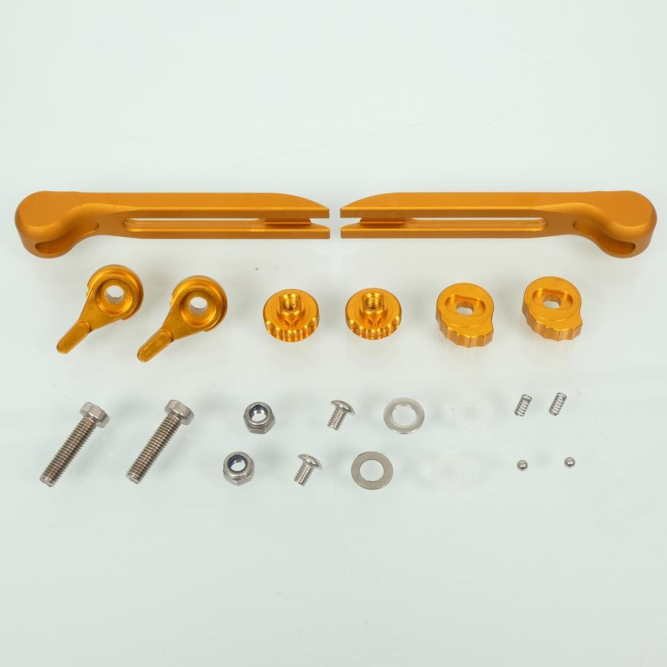 Levier frein droit Myra alu CNC or en aluminium anodisé haute finition