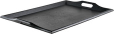 Black Plastic Room Service Tray Restaurant Hotel Serving Food Beverage Tray