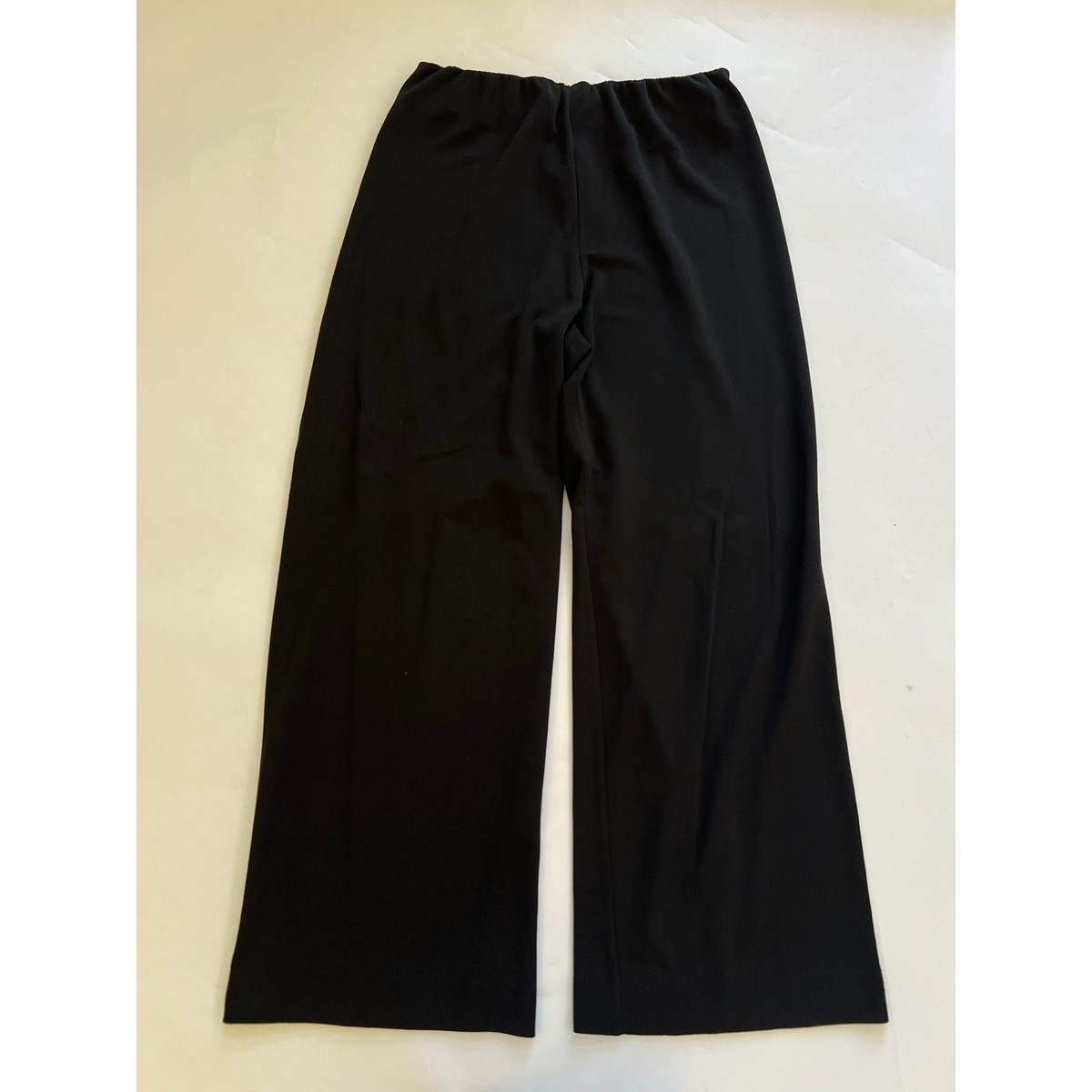 COS Womens Small Black Wide Leg Trousers Pants Elastic Career
