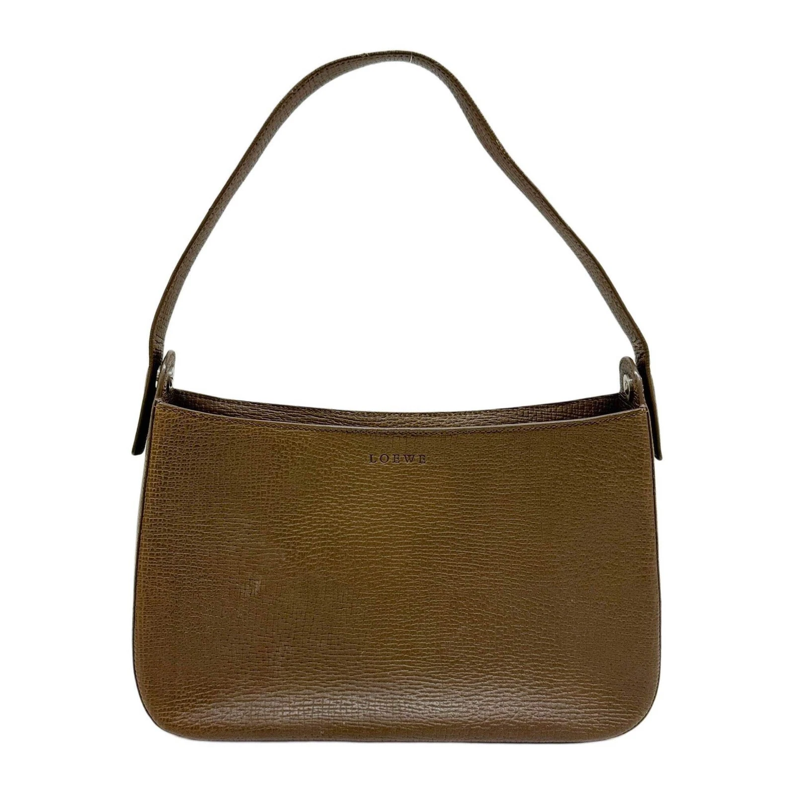 Loewe — LOEWE Clay Brown Leather Shoulder Bag