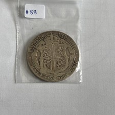 1905 King Edward VII rare Half Crown key date (#88)