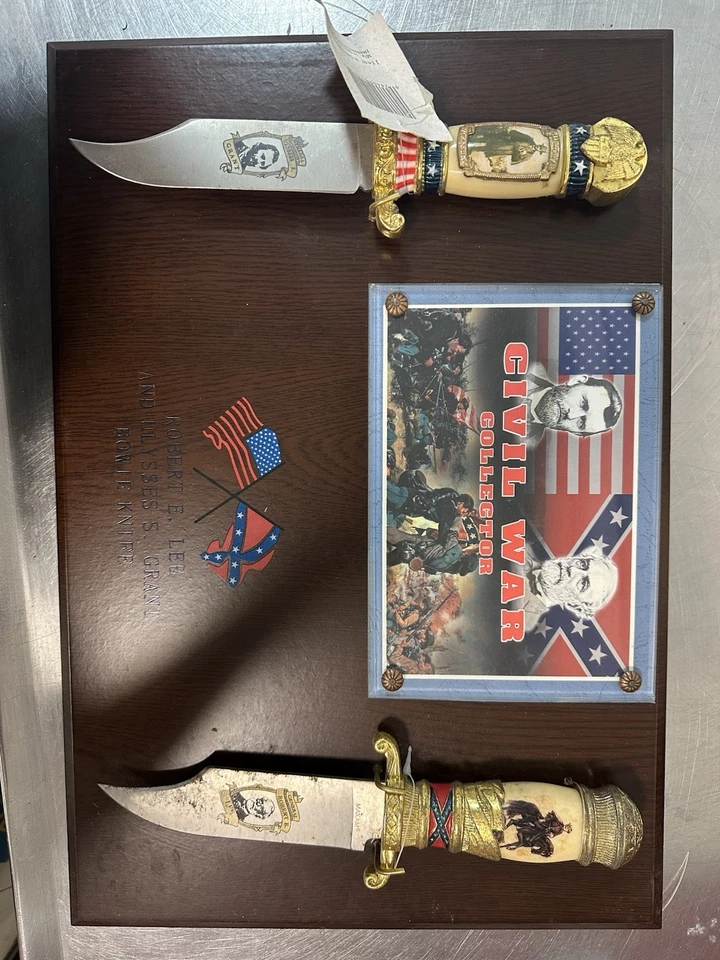 Набор из 2 деревянных ножей времен гражданской войны - Изображение 2 из 2