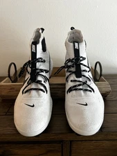 Nike Alpha Huarache NXT Baseball Cleats White/Black MCS Mens Size 13