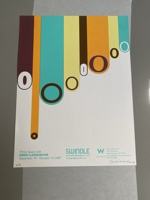 Greg Lamarche White Space Art Print Poster Signed Numbered X/100 