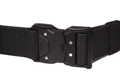 Jukmo Tactical Belt 5 Black 125 cm Quick Release Nylon Web Stretch New Sealed